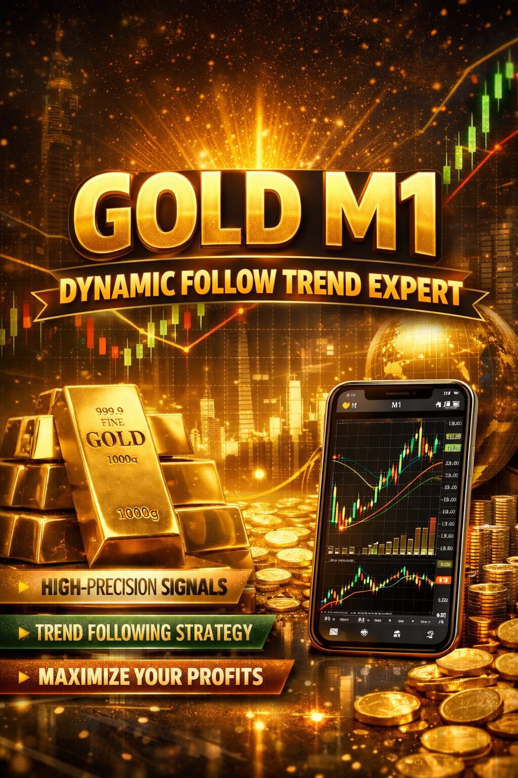 Gold M1 Dynamic Follow Trend Expert